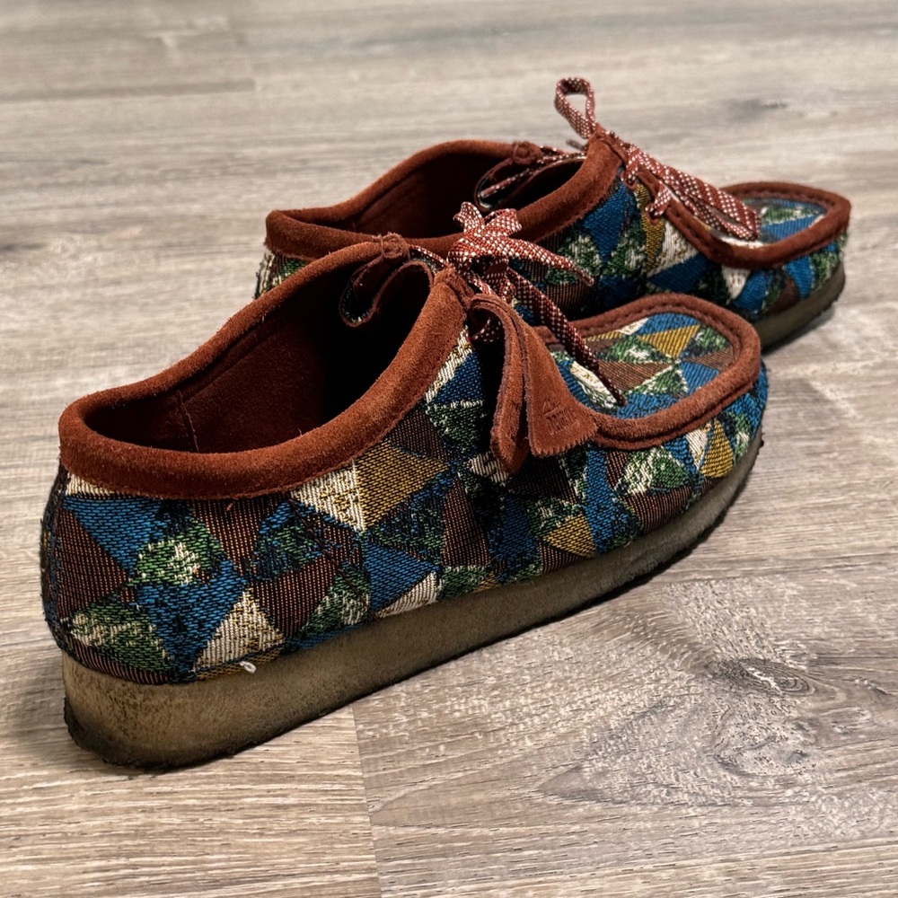 Clarks original Patchwork Wallabees 11.5 brown bl… - image 4